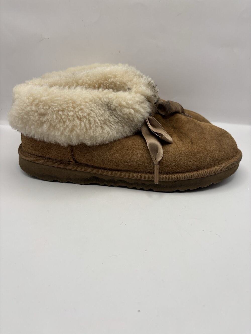 Ugg Bailey Brown Suede Slippers Kids Size 6